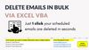 Bulk email delete via Excel VBA