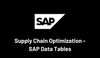 What are the tables in SAP that holds the key data points required to optimize a supply chain