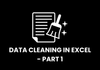 Data Cleaning in Excel - Part 1